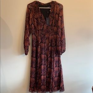 Tommy Hilfiger Paisley Balloon Sleeve Dress